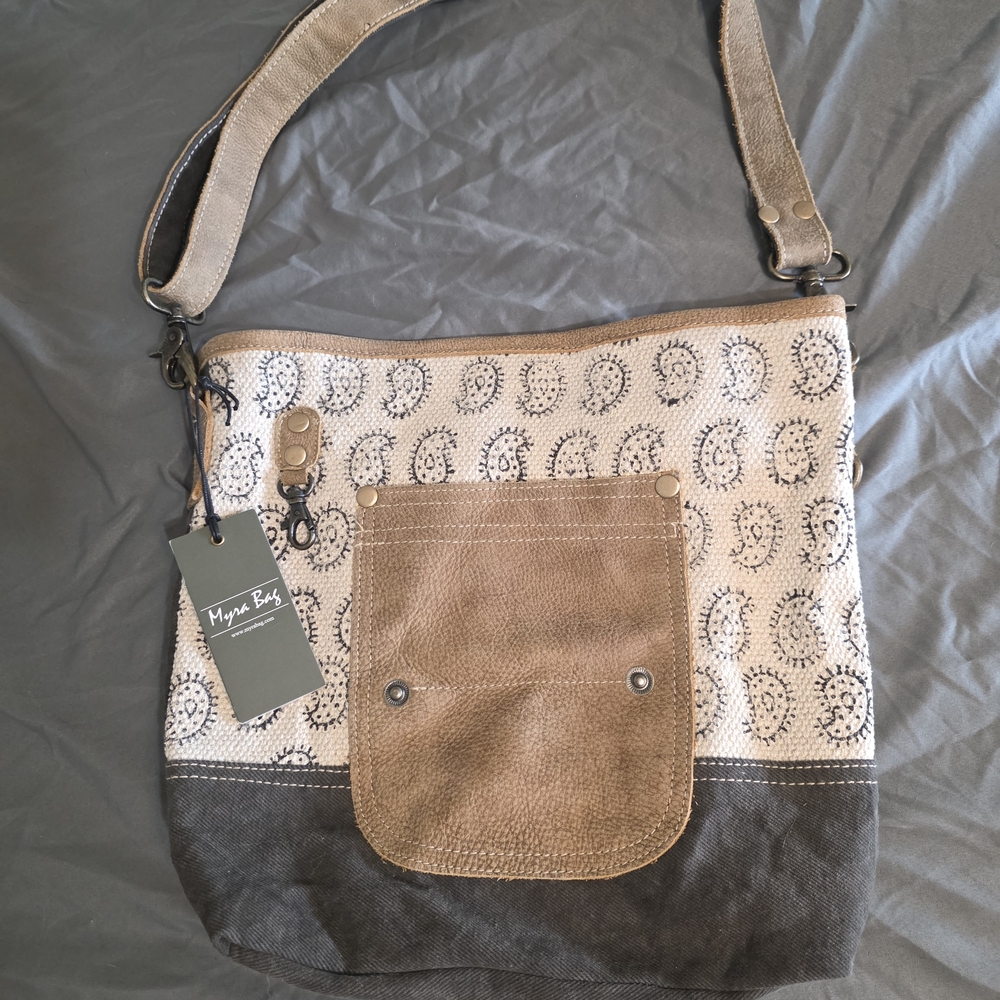 Myra Bag Stylish Two-Tone Shoulder Bag